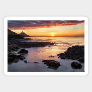 Mumbles Lighthouse, Bracelet Bay Sticker